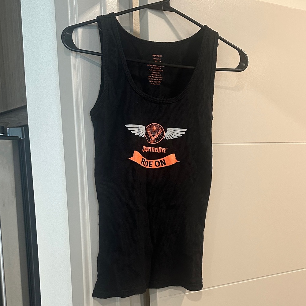 Jägermeister Ride On Black Tank Top